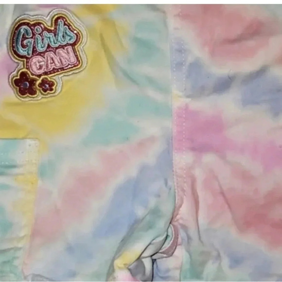 365 Kids Pastel Tie Dye Denim Shortalls size 6 Garanimals - Picture 9 of 13